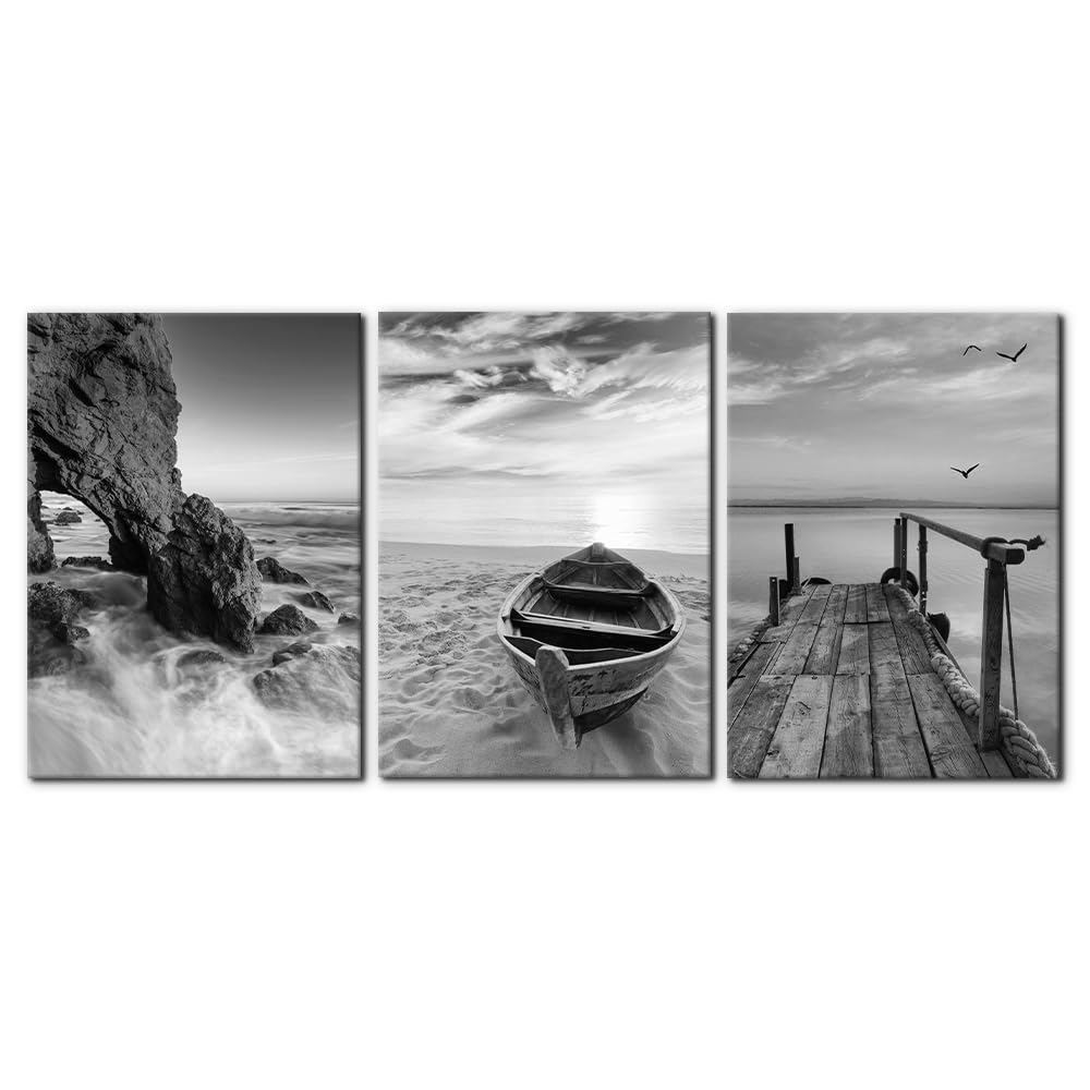 3 Pieces Mountain Canvas Wall Art for Living Room Nature Landscape Picture Sunflower Wall Decor for Bedroom Home Decoration Sunrise Grand Teton National Park Painting Framed Artwork - 12" x 16" x 3