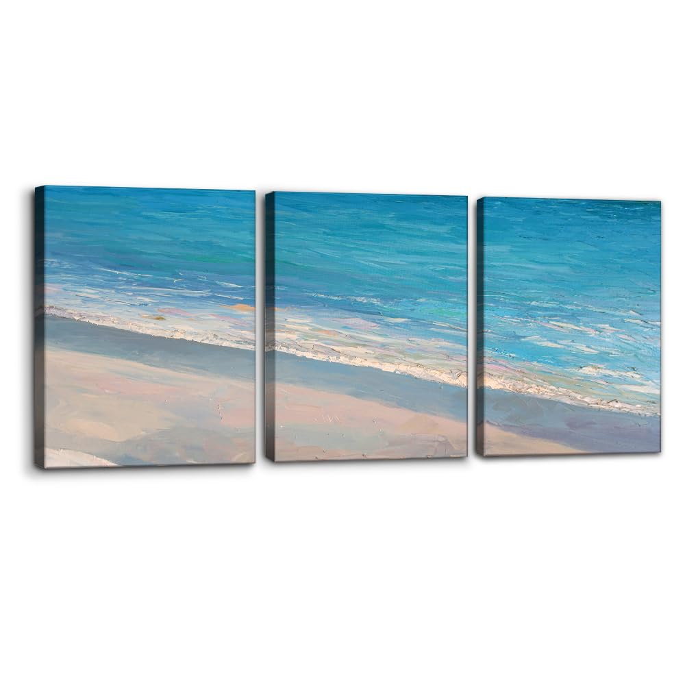 Pacimo 3 Pieces Canvas Wall Art Nature Landscape Sunrise Trees Pictures Painting Prints on Canvas Wall Decoration for Living Room Forest Framed Modern Artwork for Bedroom and Home Decor - 12"x16"x3