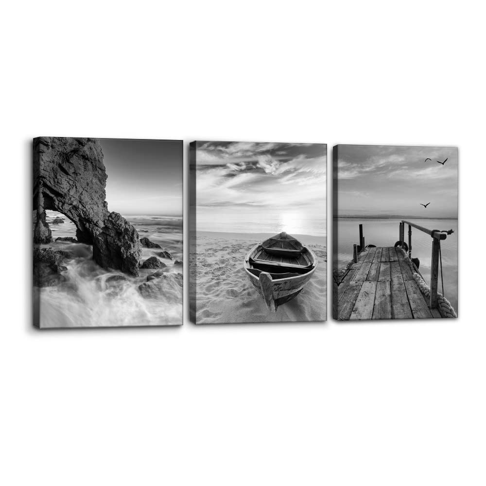 3 Pieces Mountain Canvas Wall Art for Living Room Nature Landscape Picture Sunflower Wall Decor for Bedroom Home Decoration Sunrise Grand Teton National Park Painting Framed Artwork - 12" x 16" x 3