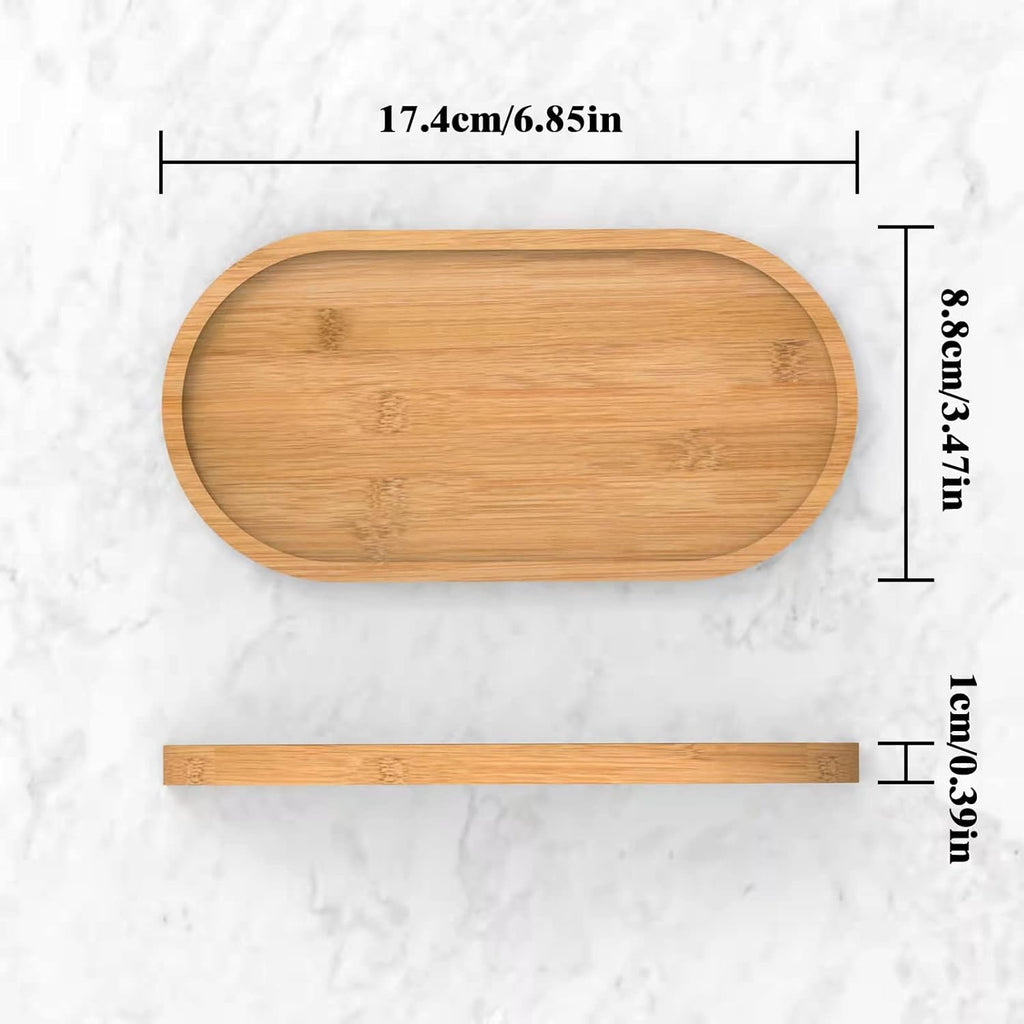 Bamboo soap Dispenser Tray, Bathroom Countertop Tray Kitchen Tray Bamboo T ray Sink T ray Dresser Jewelry Ring Dish, Comestic Holder Bathtub Organizer, Ideal for Jewelry, Cosmetics, and Small Items
