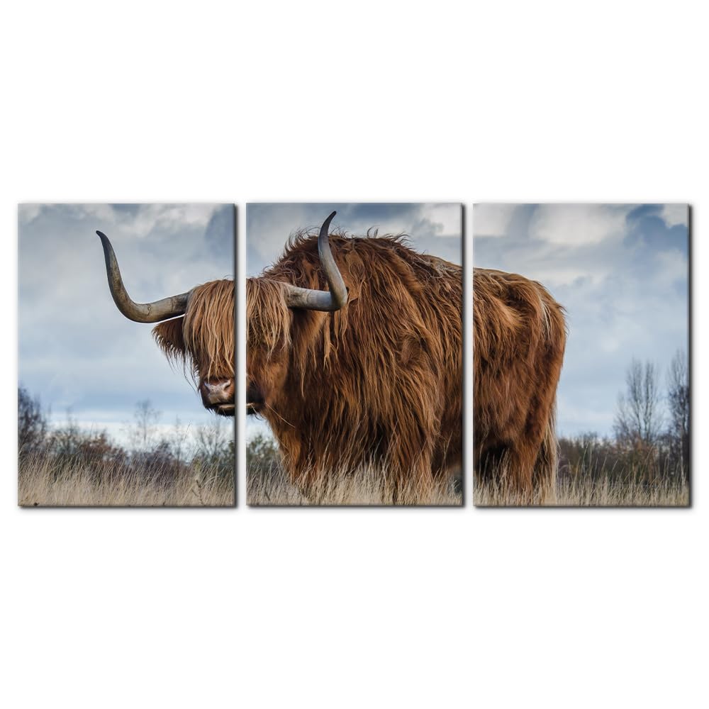 3 Pieces Mountain Canvas Wall Art for Living Room Nature Landscape Picture Sunflower Wall Decor for Bedroom Home Decoration Sunrise Grand Teton National Park Painting Framed Artwork - 12" x 16" x 3