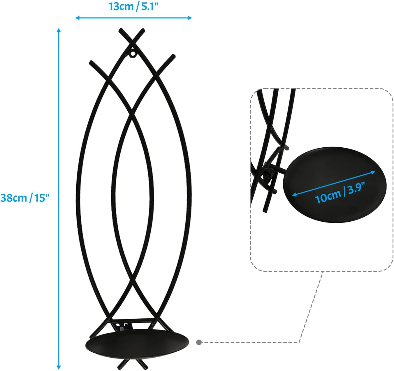 SNAIL GARDEN Wall Candle Sconces Holder Set of 2, Flame-Like Wall Decor Sconces Decorative Wall Sconces for Candles, Wall Mounted Candle Holder for Living Room Bedroom Dining Room Wall Decorations