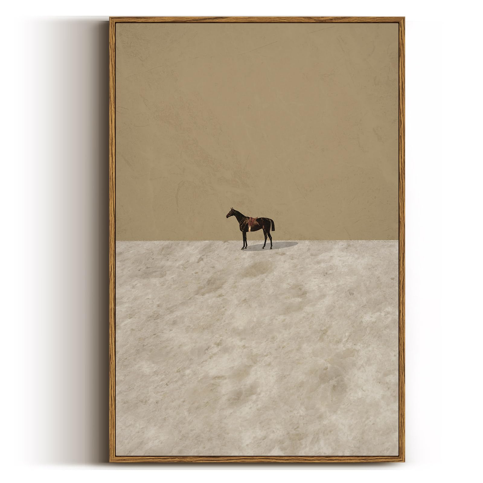 VIYYIEA Vintage Landscape Large Framed Wall Art, Nature Wilderness Scenery Paintings Decor Aesthetic, 24x36 Inch Canvas Print Artwork, Retro Farm Landscape Wall Pictures for Bedroom Living Room