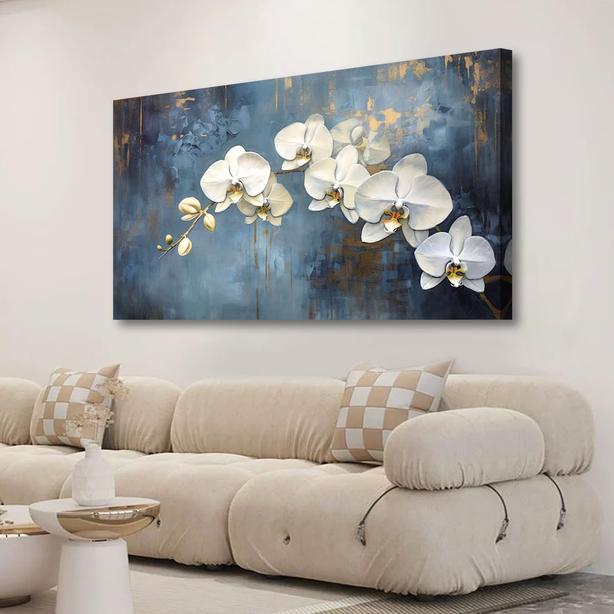 Wall Art Lake Mountain Landscape Picture Print Canvas Wall Art Modern Giclee Artwork Home Decor Stretched and Framed Ready to Hang,2cm Thick Frame, Waterproof Artwork