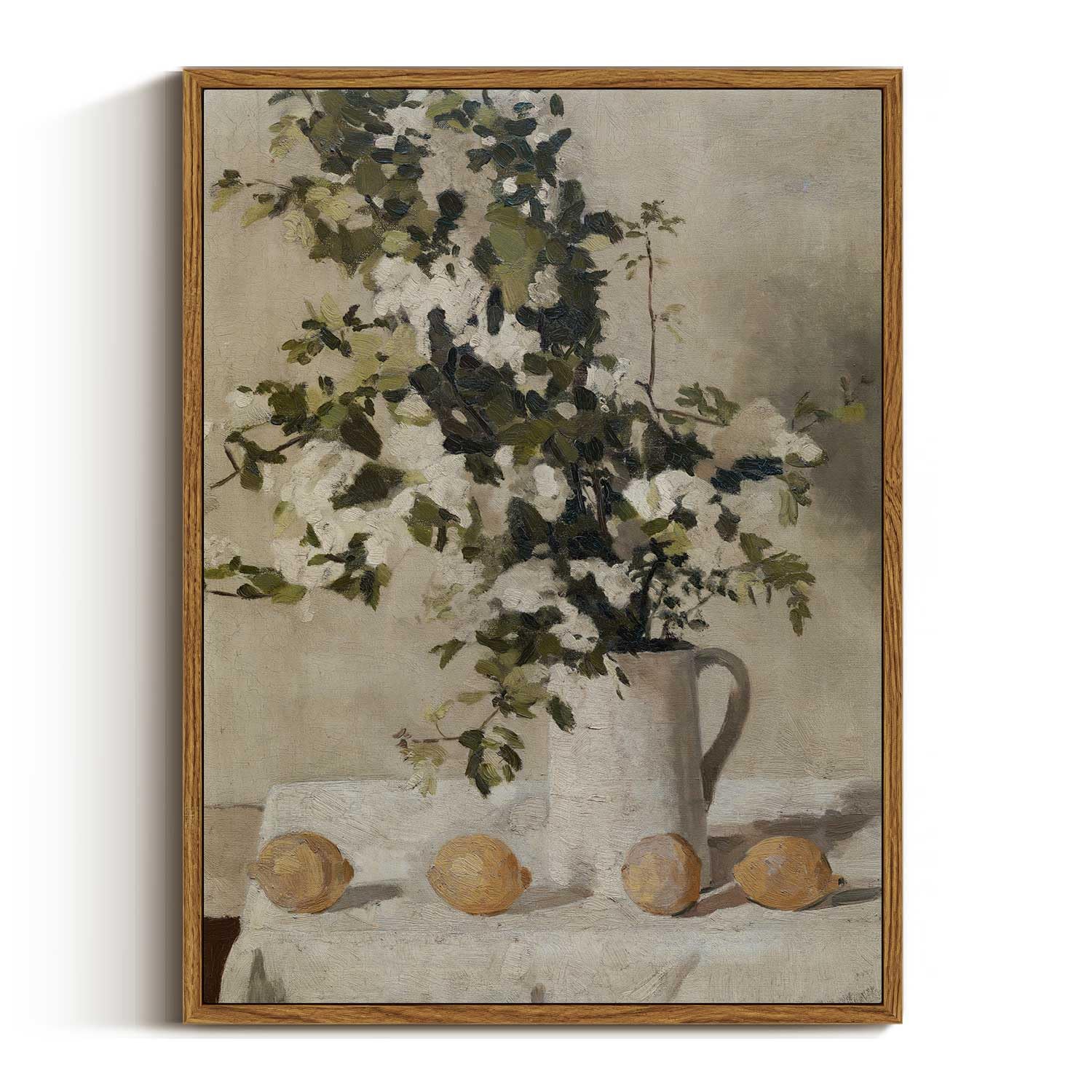 VIYYIEA Vintage Landscape Large Framed Wall Art, Nature Wilderness Scenery Paintings Decor Aesthetic, 24x36 Inch Canvas Print Artwork, Retro Farm Landscape Wall Pictures for Bedroom Living Room